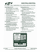 DataSheet C8051F930-GQ pdf